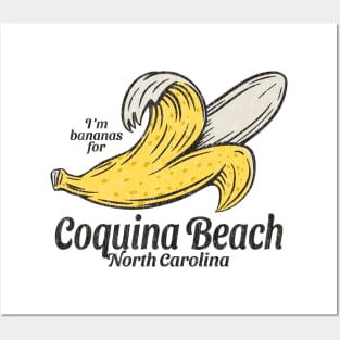 Coquina Beach, NC Summertime Vacationing Going Bananas Posters and Art